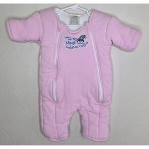 Baby Merlin's Magic Sleepsuit Pink Large 6-9 Months Double Zipper *Please Read